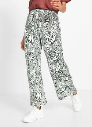 Cal�a Pantacourt Cintura Alta (Zebra Branca)