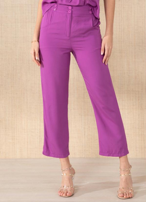 Calça (Roxo) com Bolsos Calça (Roxo) com Bolsos