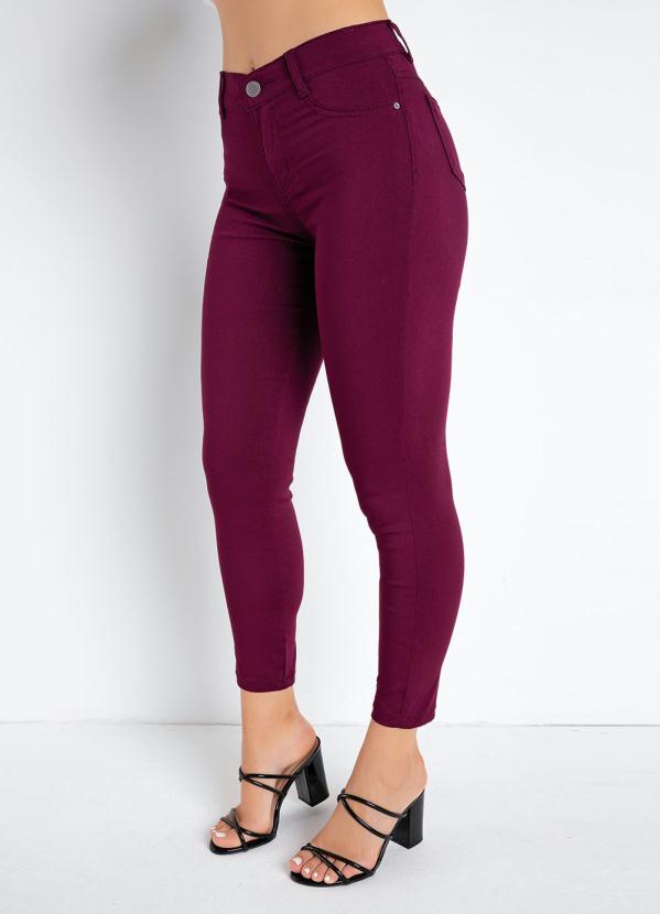 Calça (Vinho) Justa Cigarrete Sawary Calça (Vinho) Justa Cigarrete Sawary