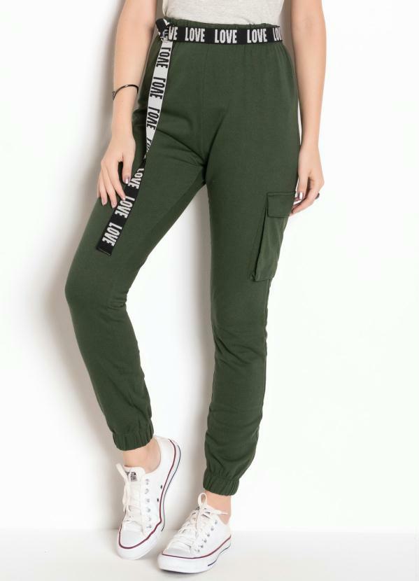 calça cargo feminina cintura alta