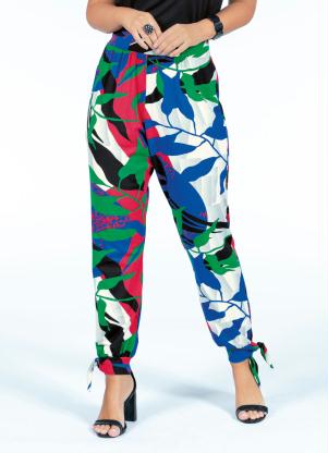 Cal�a (Folhagens) C�s Largo com Barra Ajustada