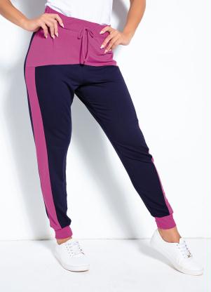 Cal�a (Marinho e P�rpura) com Recortes Rovitex