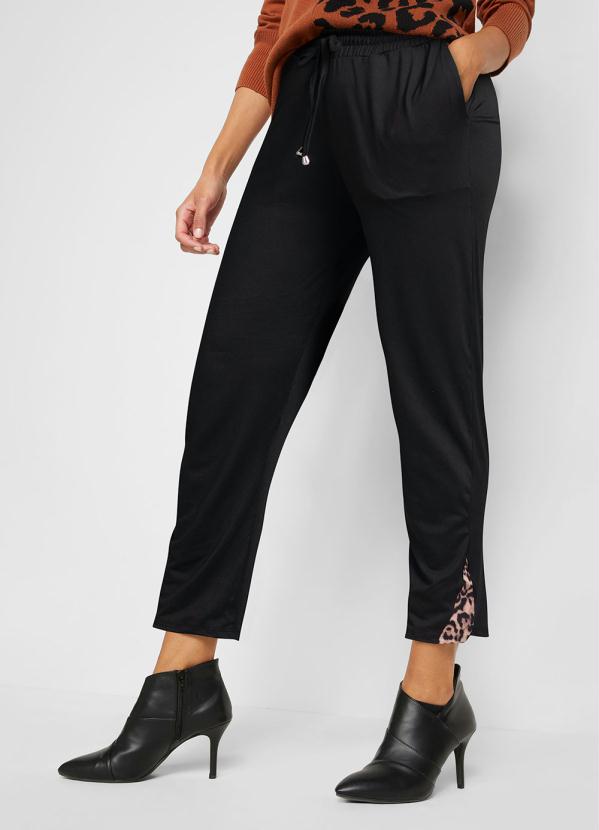 Cal�a (Preto) em Malha Suede