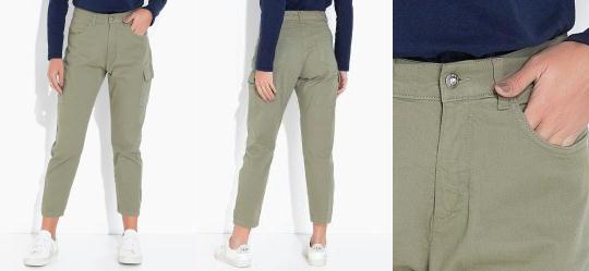 Cal�a Jeans Cargo Verde