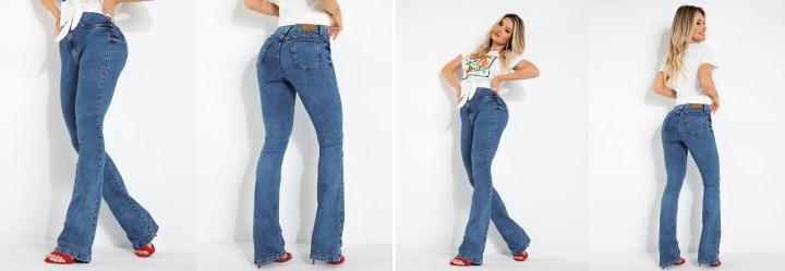 Cal�a Jeans Boot Cut Sawary B�sica