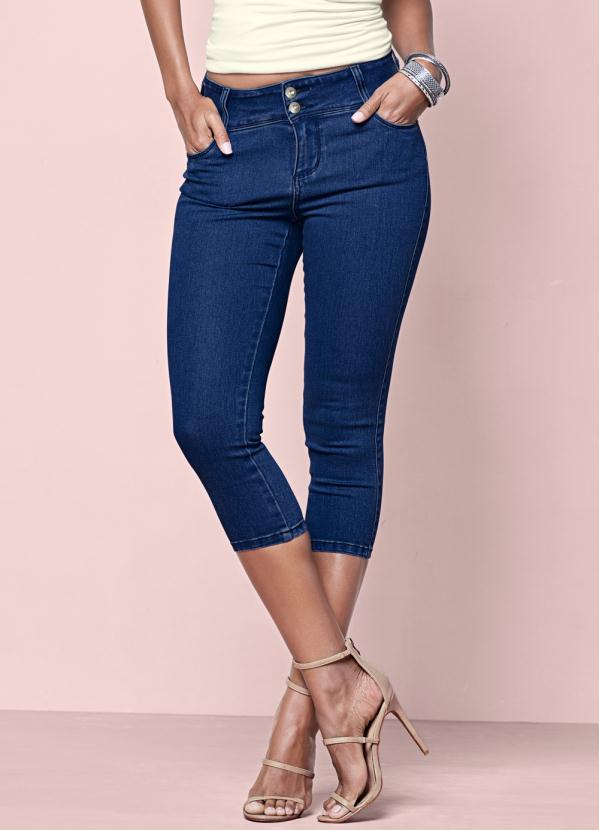 capri feminina jeans