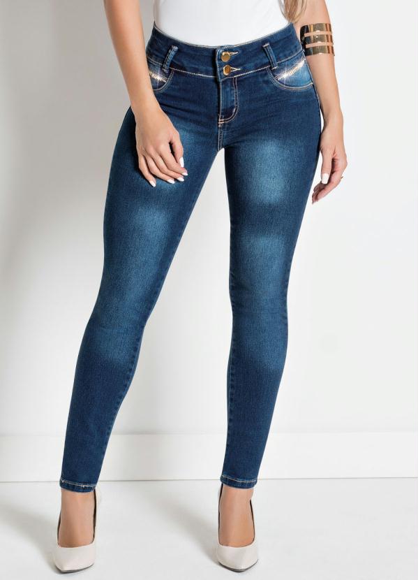 Calça Cigarrete (Jeans) com Levanta Bumbum Sawary Calça Cigarrete (Jeans) com Levanta Bumbum Sawary
