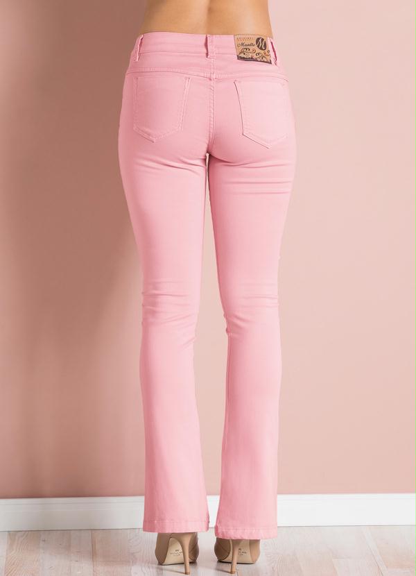 calça jeans rosa feminina