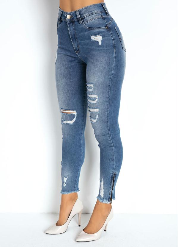 Cal�a (Jeans Claro) Cigarrete Destroyed Sawary