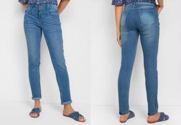 Cal�a Jeans Claro em Jeans