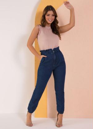 Cal�a (Jeans) Clochard com Barra Ajustada