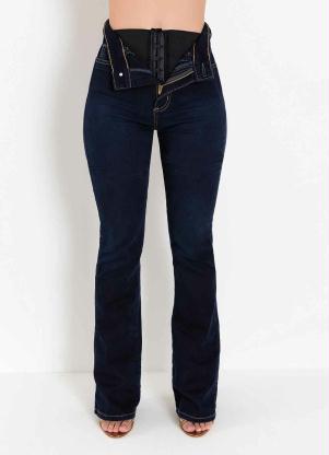Cal�a (Jeans Escura) Super Lipo Boot Cut Sawary