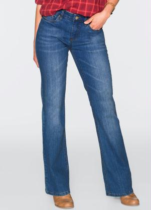 Cal�a Jeans Flare (Azul M�dio)