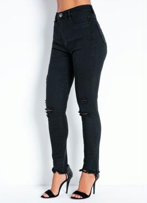 Cal�a (Jeans Preta) Super Lipo Legging Sawary