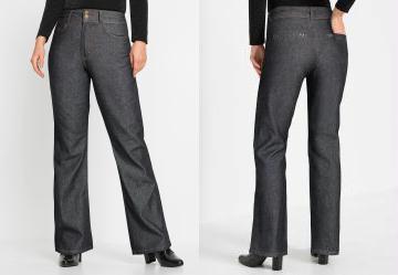 Cal�a Preto em Jeans de Algod�o