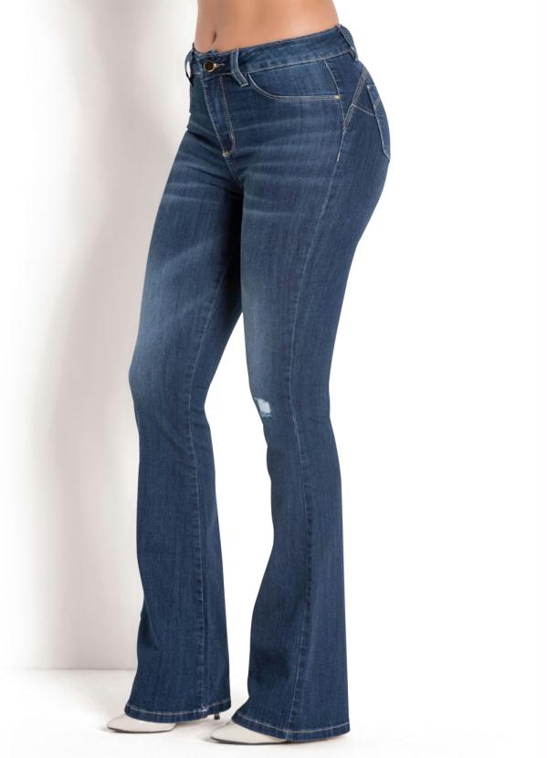 calça jeans feminina com enchimento