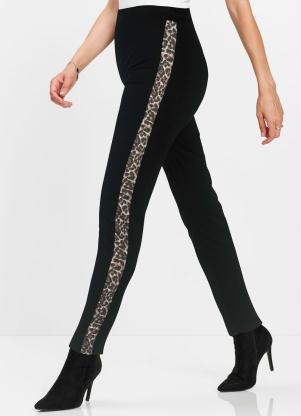 Cal�a Cotton Faixa Lateral (Estampada Preto)