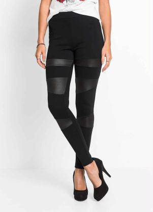 Cal�a Legging com Recortes (Preto)
