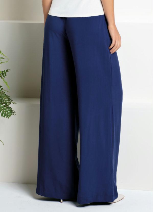 calça pantalona azul