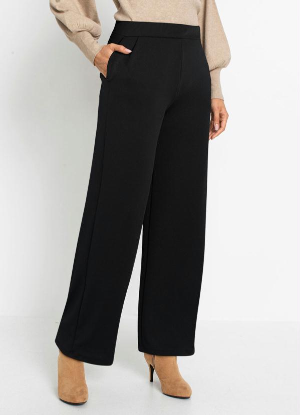 Calça Pantalona com Bolsos (Preta) Calça Pantalona com Bolsos (Preta)