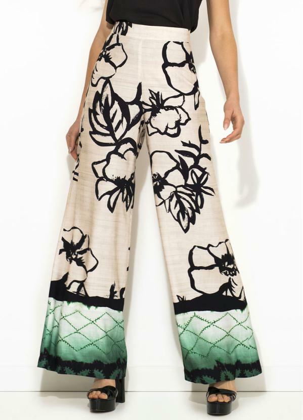 calca pantalona bege