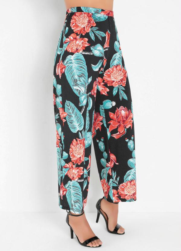 Cal�a Pantalona (Floral Preta)