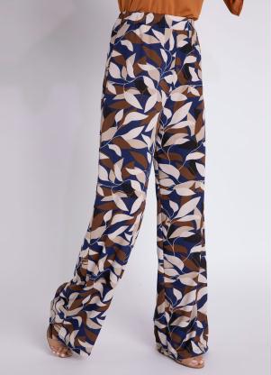 Calça Pantalona (Folhas Marinho) Calça Pantalona (Folhas Marinho)