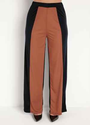 Cal�a Pantalona (Preta e Ferrugem) com Recorte