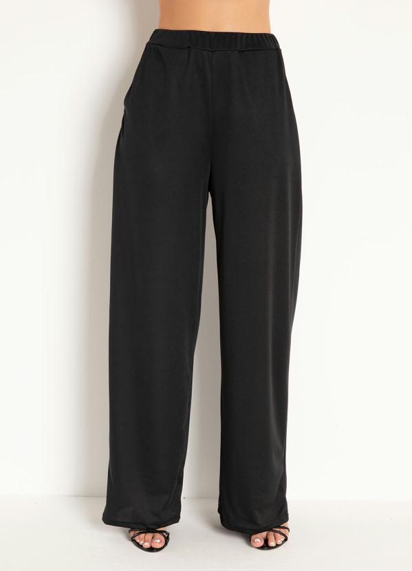 Cal�a (Preta) com Bolsos