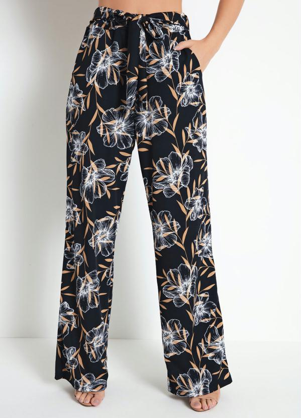 Cal�a (Floral Marinho) com Faixa