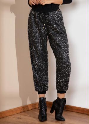 Cal�a Jogger (Preta) em Paet�