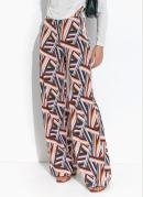 Cal�a Listras Mostarda com El�stico na Cintura