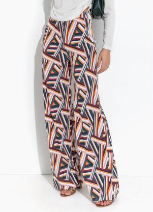 Cal�a (Listras Mostarda) com El�stico na Cintura