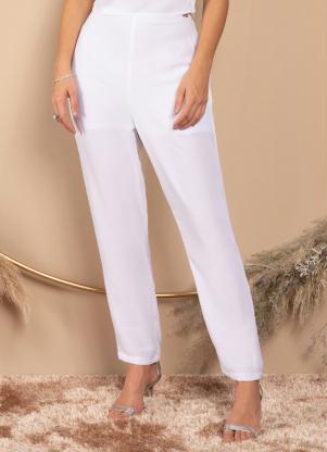 Calça Reta (Branca) Cintura Alta Calça Reta (Branca) Cintura Alta