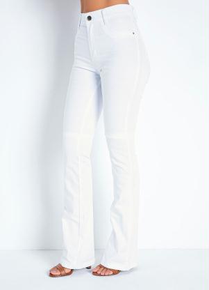 Calça (Branca) Boot Cut com Bolsos Sawary Calça (Branca) Boot Cut com Bolsos Sawary