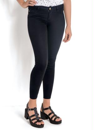 Cal�a Cigarrete em Sarja (Preta) Sawary