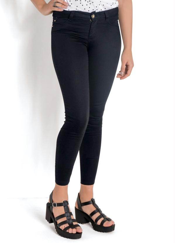 Cal�a Cigarrete em Sarja (Preta) Sawary