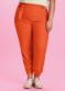 Marialícia - Calça com Cinto Verde - variação: Laranja