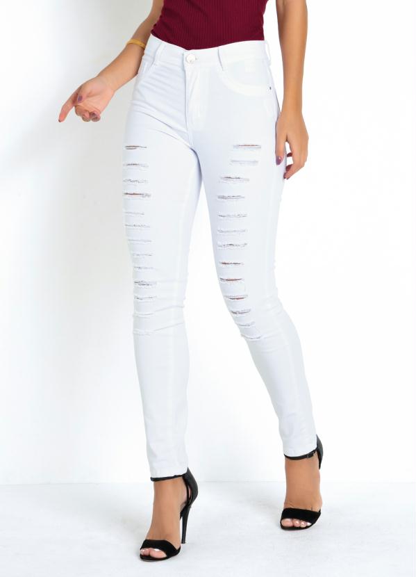 Calça Hot Pants Destroyed (Branca) Sawary Calça Hot Pants Destroyed (Branca) Sawary