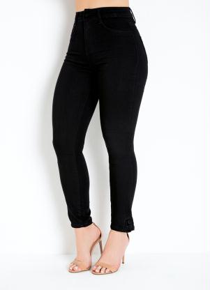 Cal�a (Preta) Cigarrete com Bot�es Sawary