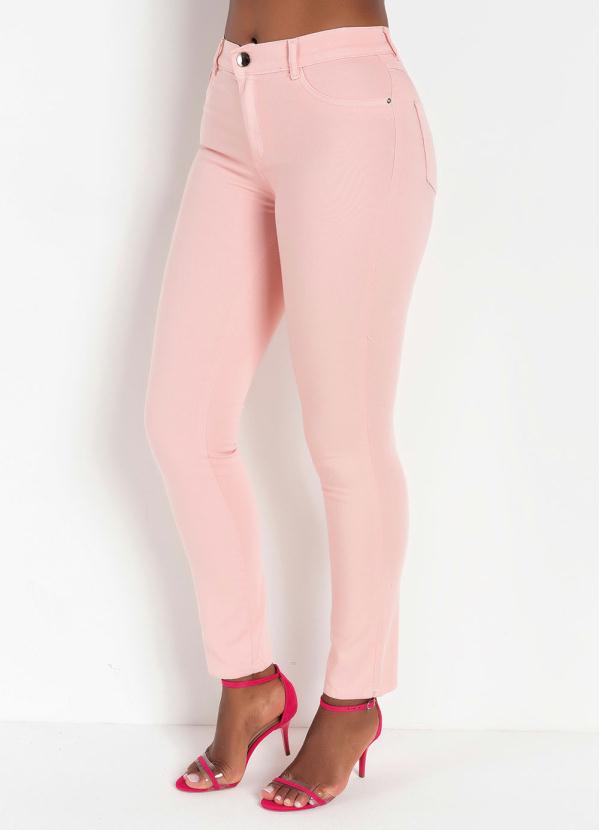 Cal�a (Rosa) Hot Pants com Bolsos Traseiros Sawary