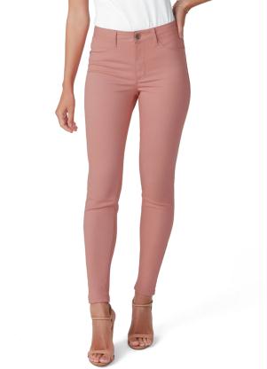 calça jeans rosa feminina