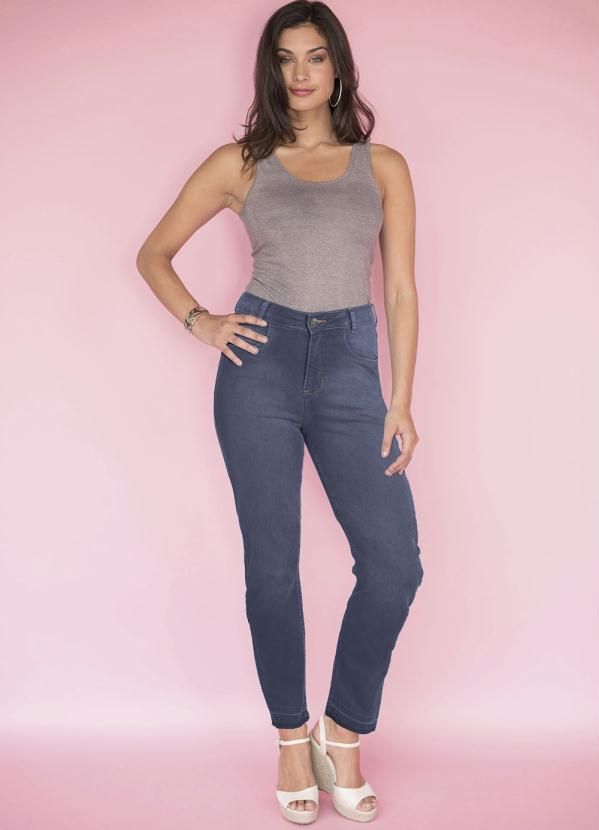 Calça Skinny (Azul Médio) Calça Skinny (Azul Médio)