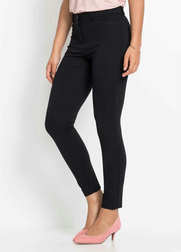 Calça Skinny em Bengaline (Preta) Calça Skinny em Bengaline (Preta)