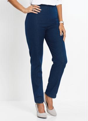 Calça Skinny Jeans com Recortes (Azul Médio) Calça Skinny Jeans com Recortes (Azul Médio)