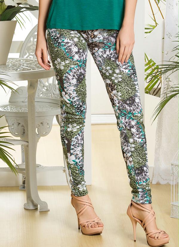 calça feminina estampada