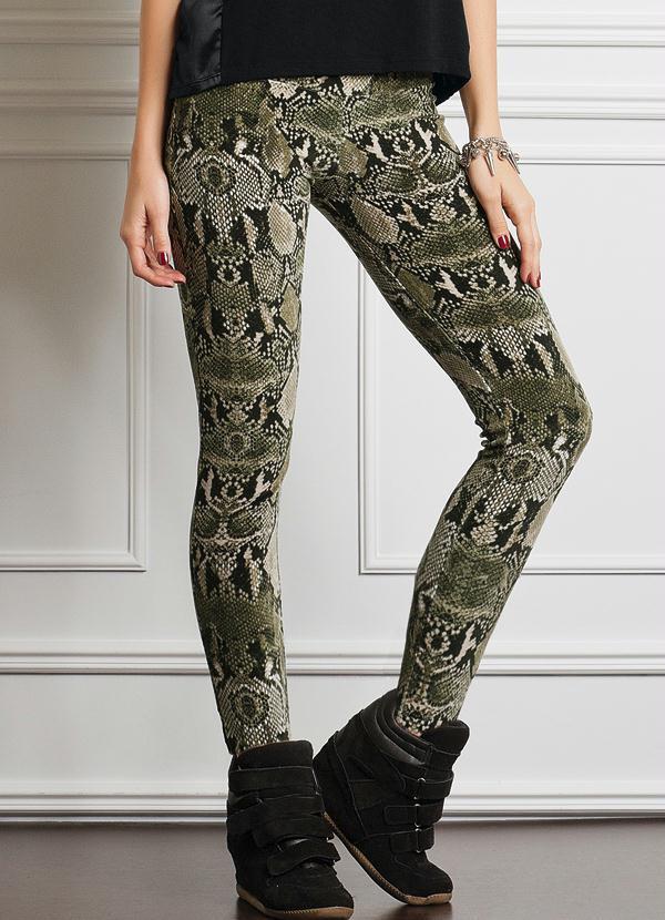 Calça Legging Estampa de Cobra - Quintess