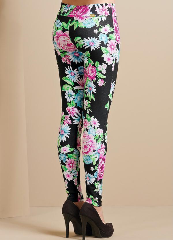 calça legging floral