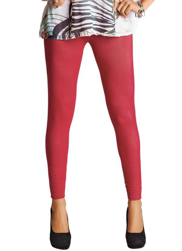 calça legging vermelha