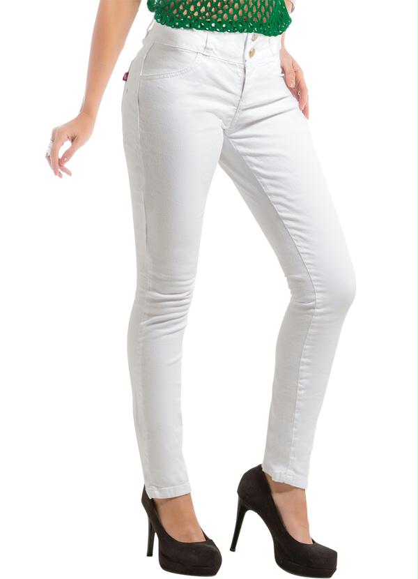 calça jeans branca feminina barata